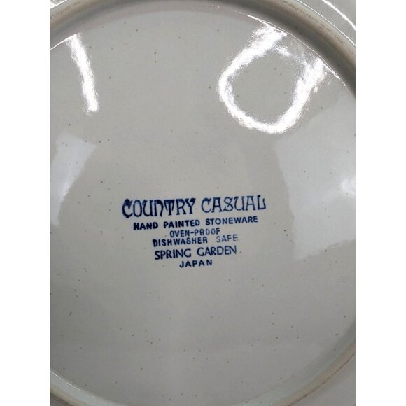 Country Casuals 12" Serving Plate Spring Garden Stoneware Made in Japan - Picture 7 of 8